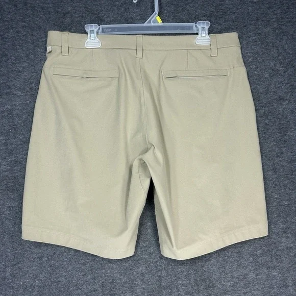 Lululemon Shorts 34 Mens Commission Slim Beige Tofino Sand 9" Inseam Chino - Picture 6 of 8